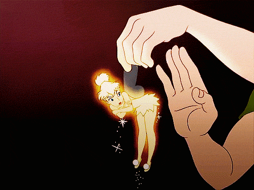 Peter Pan and Tinkerbell Gif